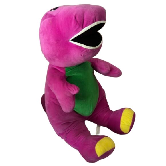 Fisher Price Mattel 24' Barney The Purple Dinosaur 2017 Plush Collectable - Picture 1 of 7